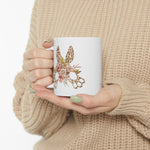 Load image into Gallery viewer, Leopard Bunny Bouquet Mug
