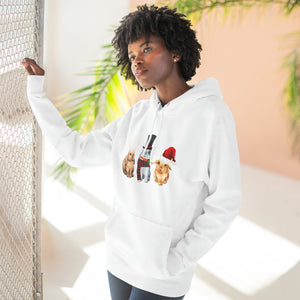 Christmas Bunny Trio Premium Pullover Hoodie