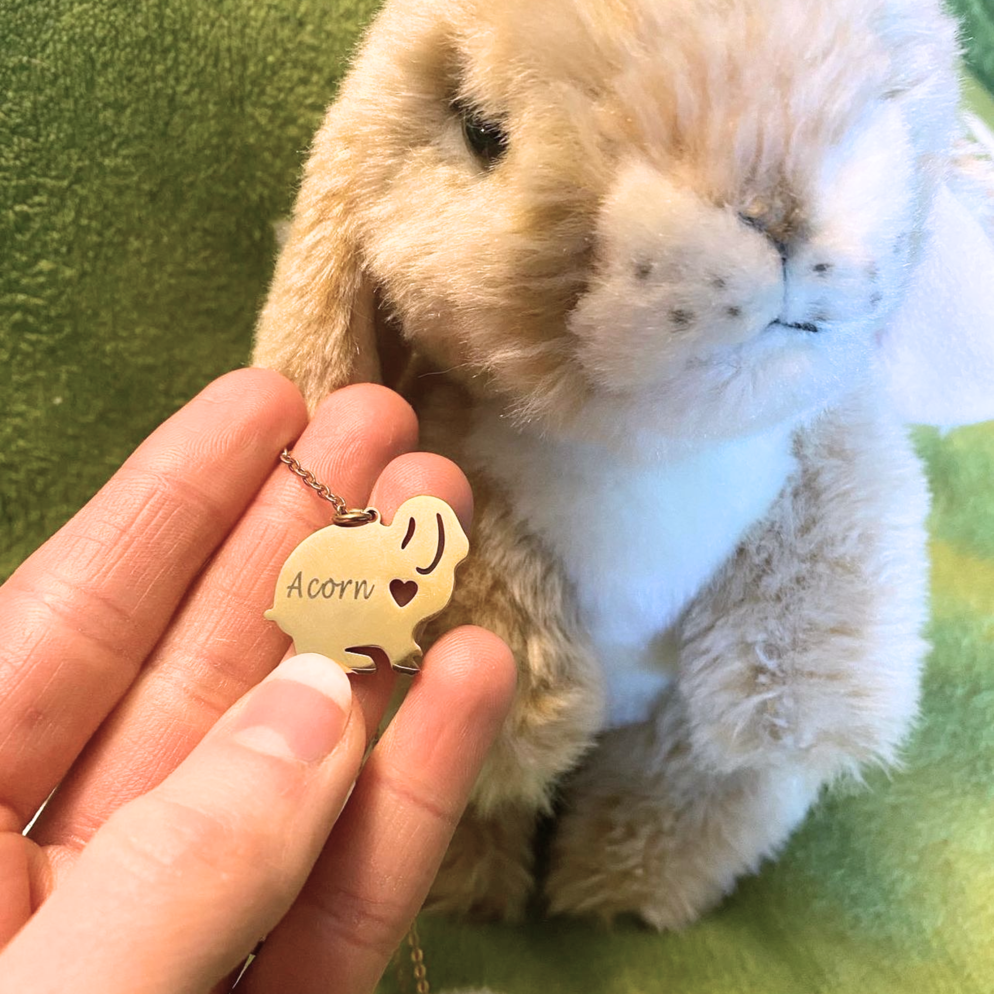 Personalised rabbit necklace deals