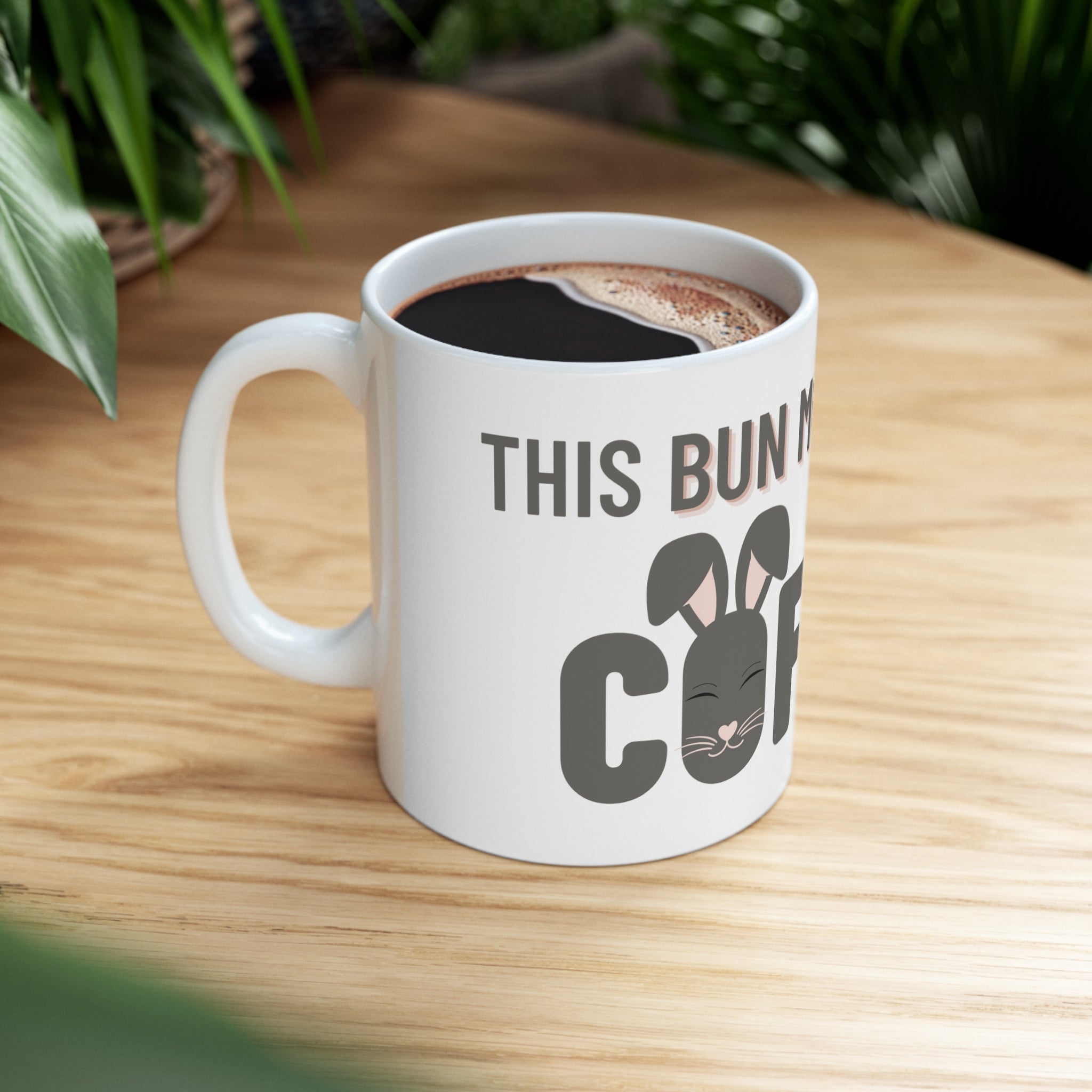This Bun Mom Runs On Coffee Mug