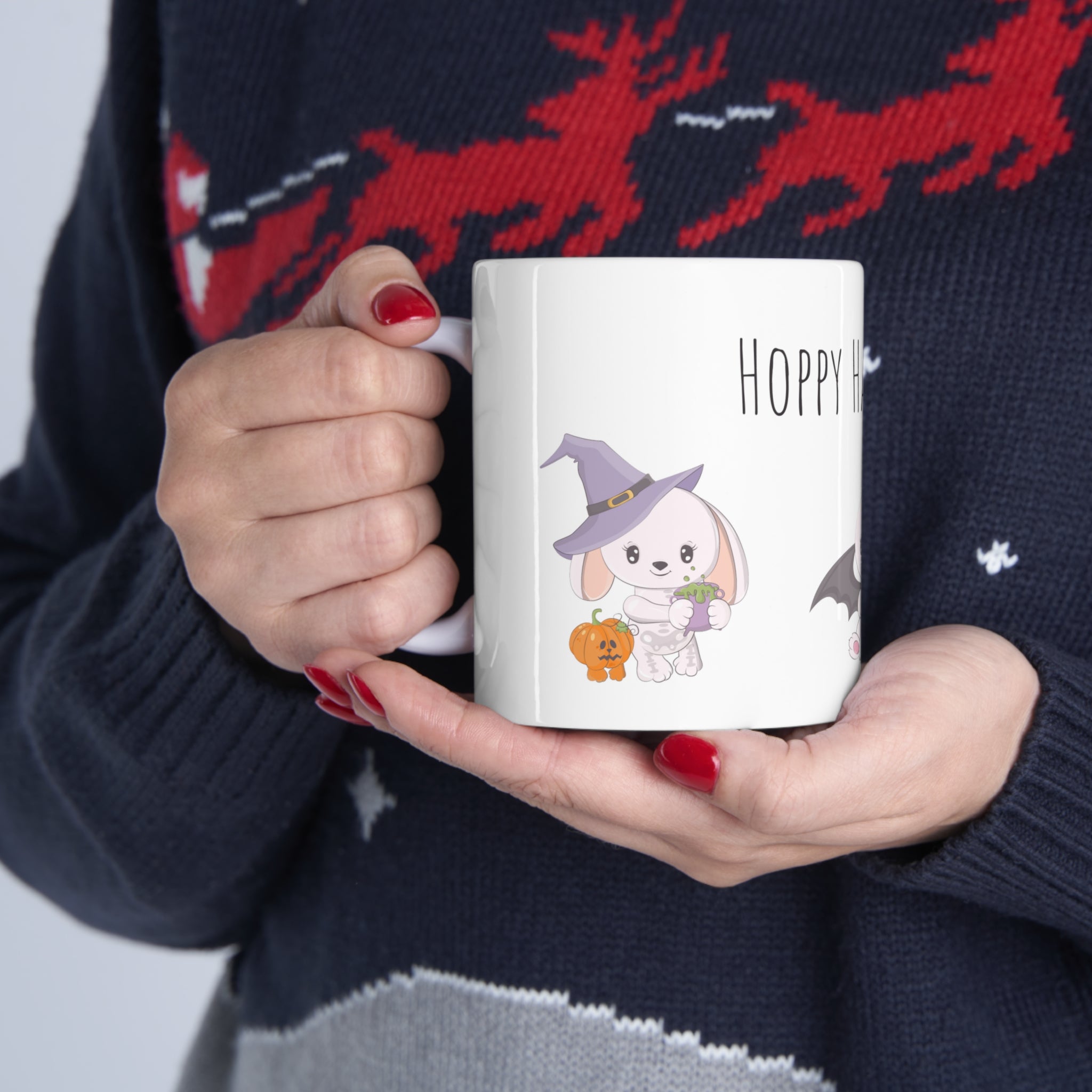 Halloween Bunny Trio Mug