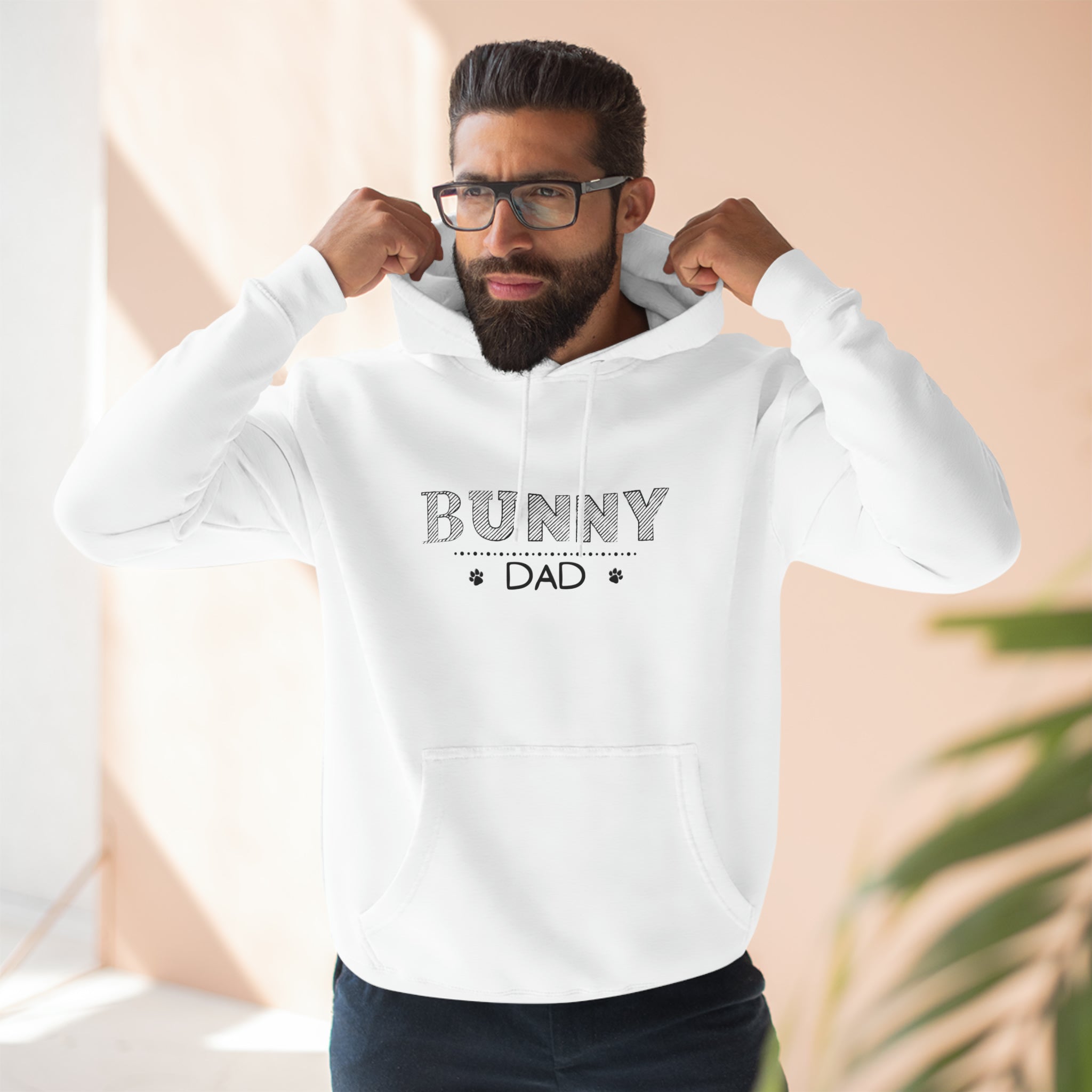 Bunny Dad Premium Pullover Hoodie