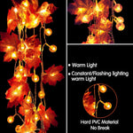 Load image into Gallery viewer, Fall Leaf String Lights
