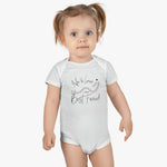 Load image into Gallery viewer, Bunny&#39;s New Best Friend Baby Onesie®
