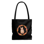 Load image into Gallery viewer, Fall Wreath Bunny Tote Bag
