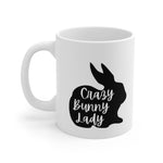 Load image into Gallery viewer, Crazy Bunny Lady Silhouette Mug
