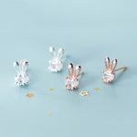 Load image into Gallery viewer, Radiant Bunny Stud Earrings
