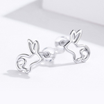 Load image into Gallery viewer, Bunny Doodle Earrings
