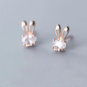 Radiant Bunny Stud Earrings