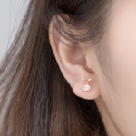 Load image into Gallery viewer, Radiant Bunny Stud Earrings
