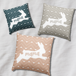Load image into Gallery viewer, Boho Bunny Mama Pillow
