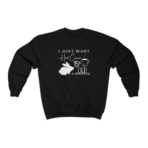Hot Cocoa & Bunny Cuddles Crewneck Sweatshirt