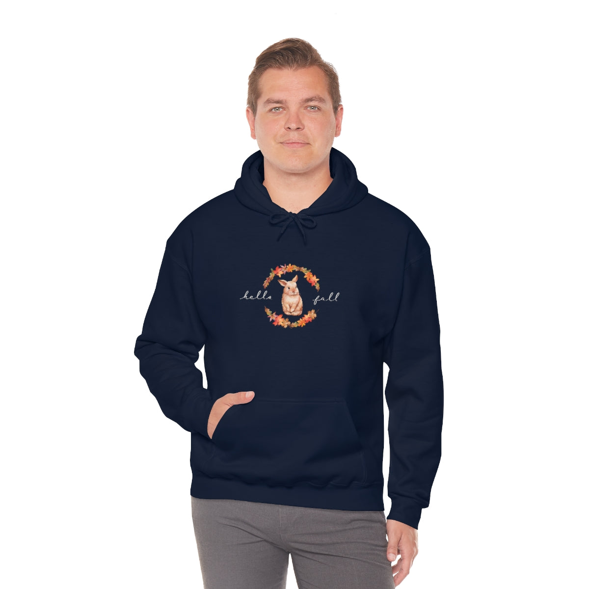 Hello Fall Bunny Hoodie
