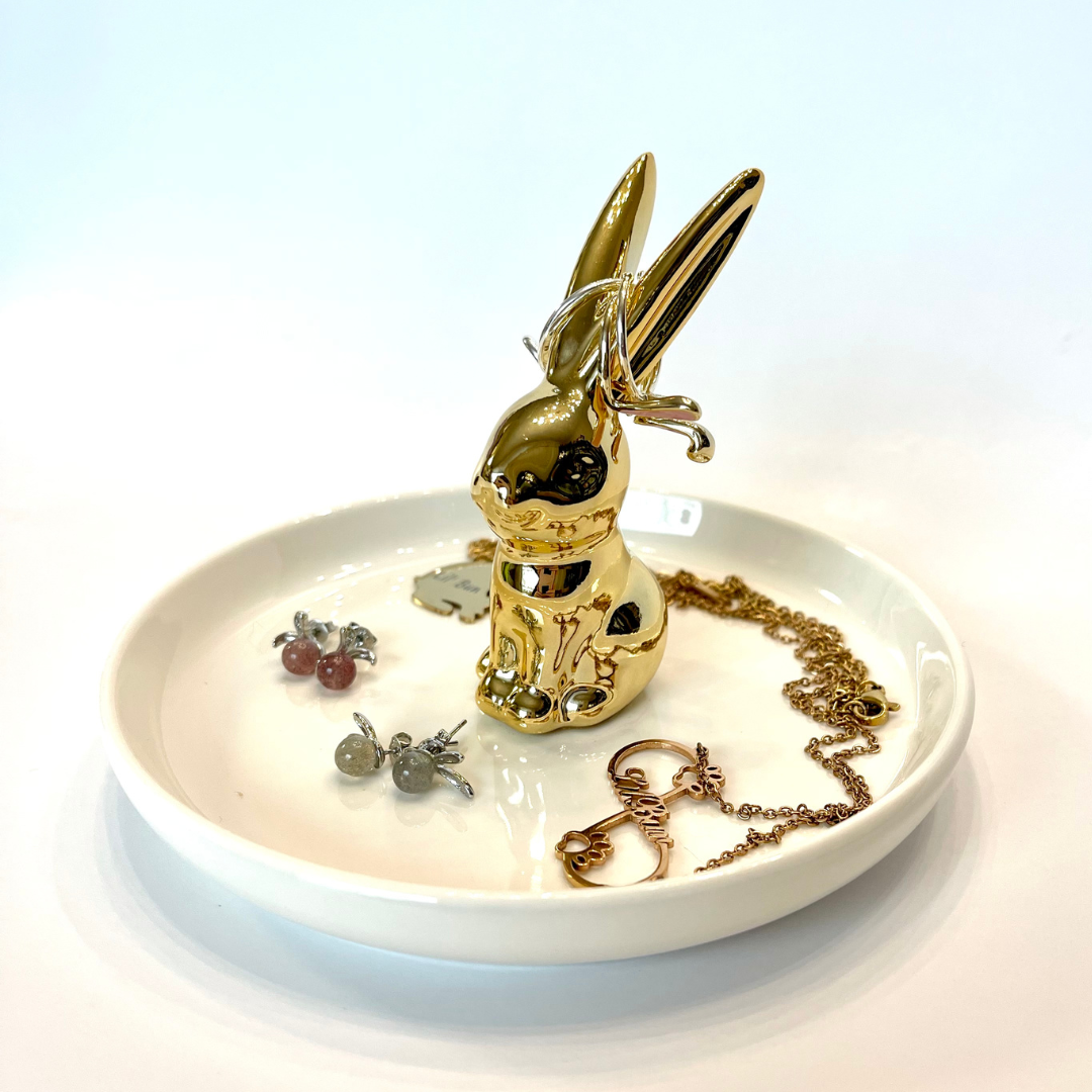 Ceramic Bunny Jewelry Tray