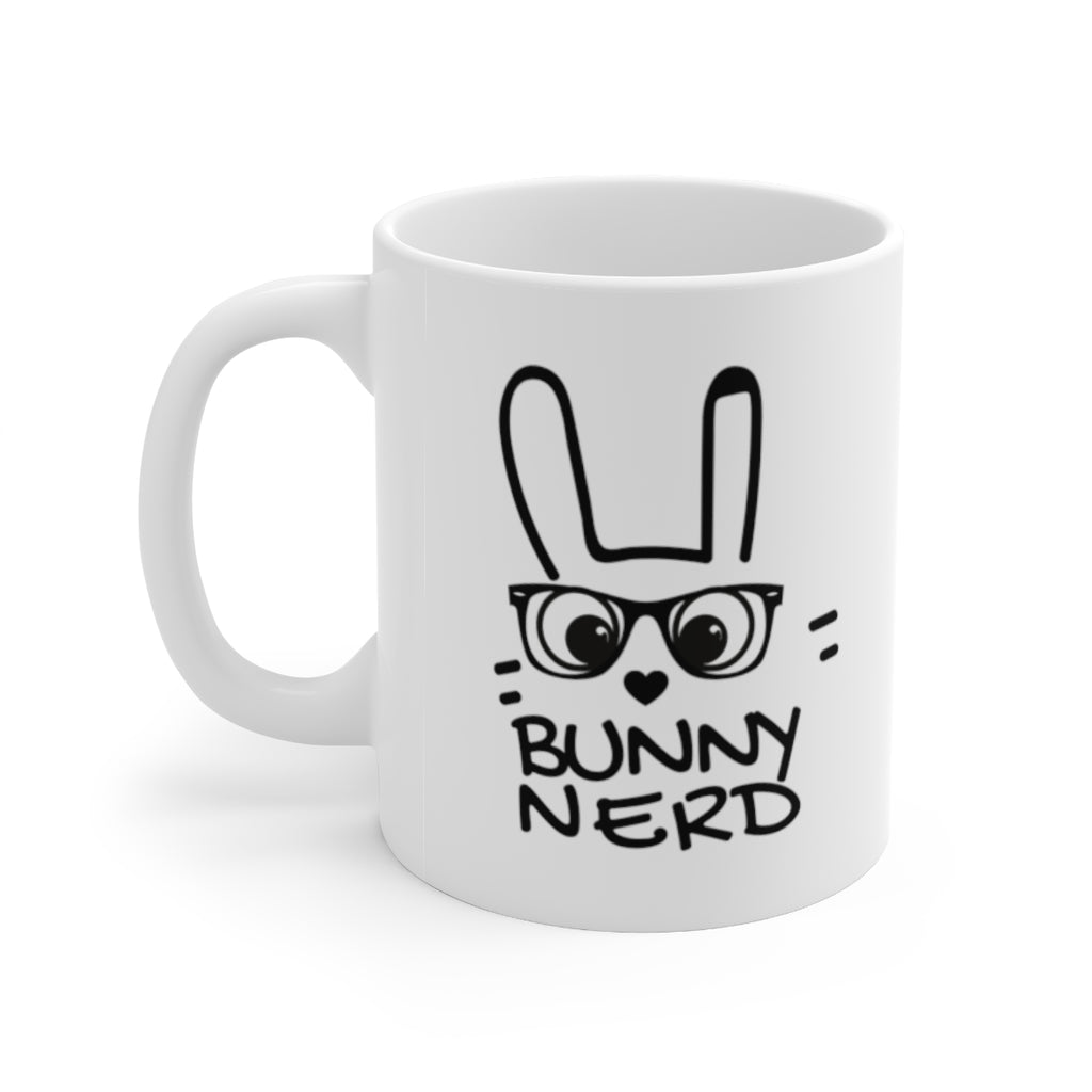 His Bunny Nerd White Mug