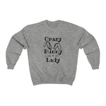 Load image into Gallery viewer, Crazy Bunny Lady Crewneck Sweatshirt
