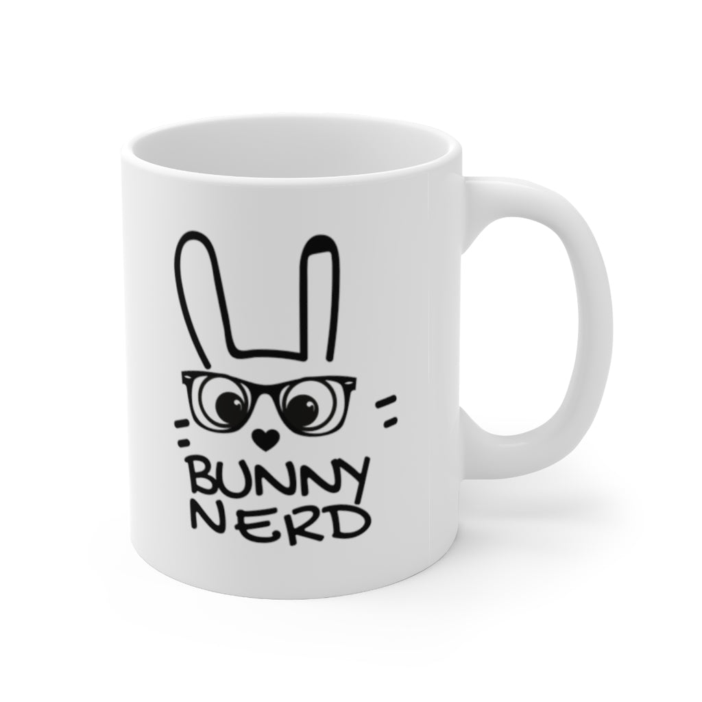 His Bunny Nerd White Mug