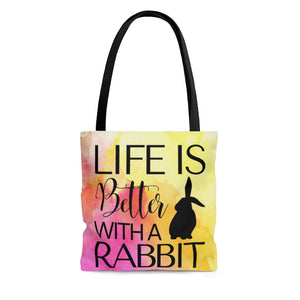 Life Is Better With A Rabbit Tote Bag