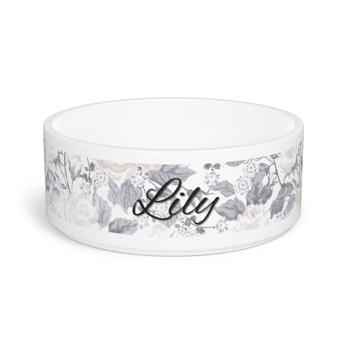 Floral Personalized Bunny Bowl