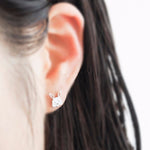 Load image into Gallery viewer, Asymmetric Carrot Rabbit Stud Earrings
