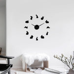 Load image into Gallery viewer, Oversized Bunny Mirror Wall Clock
