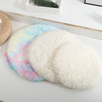 Load image into Gallery viewer, Round Plush Bunny Mat
