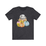 Load image into Gallery viewer, Watercolor Lop Bunny and Pumpkins Tee
