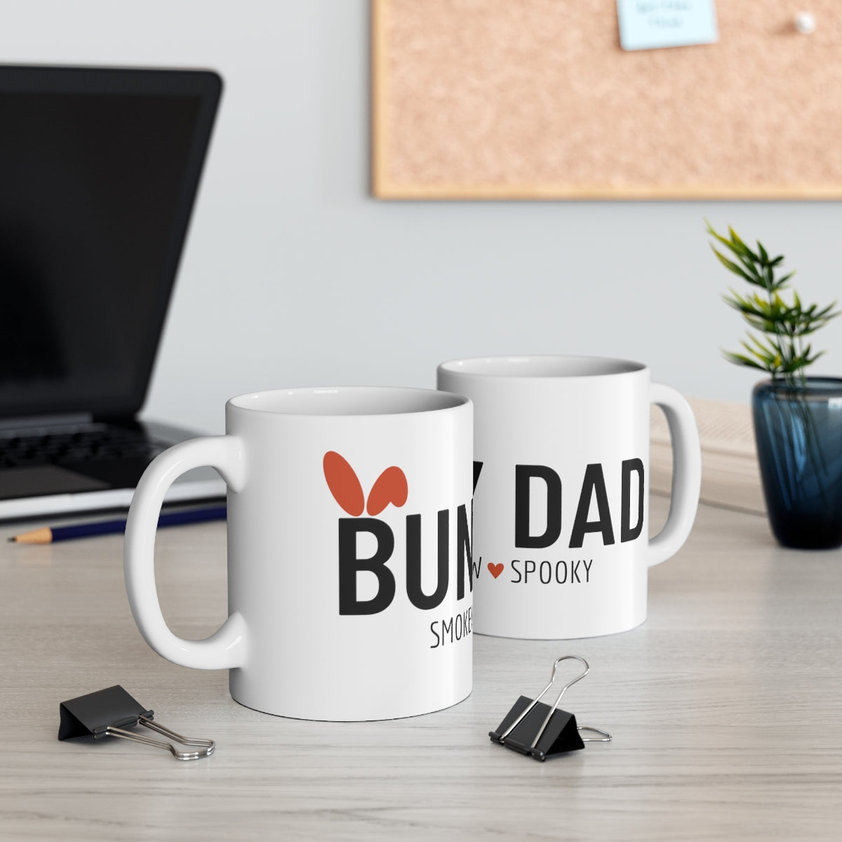 Custom Eared Bunny Dad Mug