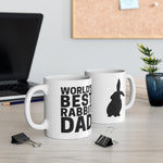 Load image into Gallery viewer, World&#39;s Best Rabbit Dad White Mug
