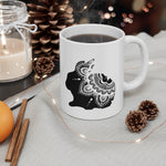 Load image into Gallery viewer, Boho Bunny Mandala Mug
