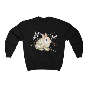 Let's Get Lit Bunny Crewneck Sweatshirt