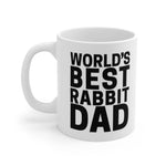 Load image into Gallery viewer, World&#39;s Best Rabbit Dad White Mug
