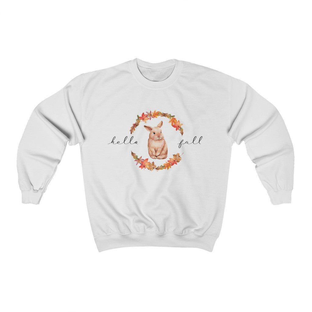 Hello Fall Bunny Crewneck Sweatshirt