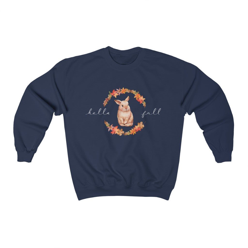 Hello Fall Bunny Crewneck Sweatshirt