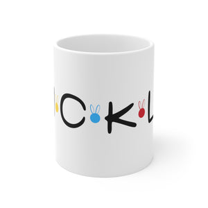 Custom Polka Dot Name Mug