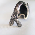 Load image into Gallery viewer, Vintage Bunny Knuckle Ring
