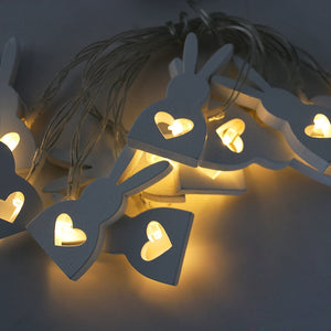 Wooden Bunny LED Lights