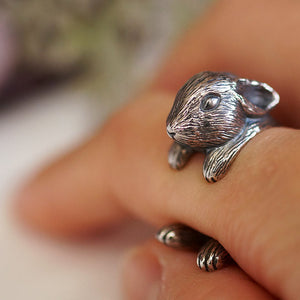 Vintage Bunny Knuckle Ring