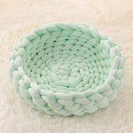 Load image into Gallery viewer, Chunky Knit Basket Bunny Bed
